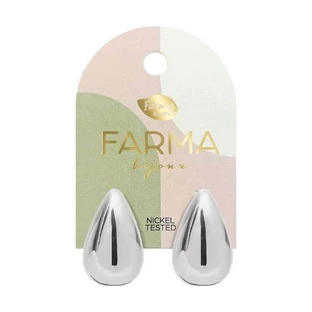 ORION Farma Bijoux Boucles d'oreilles hypoallergéniques Gouttes d'argent 30mm