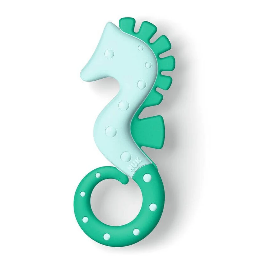 NUK Teething Ring All Stages "Hippocampus" From 3 Months In Various Colors - Green