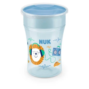NUK Magic Cup Trainingsbeker met rand & deksel 8m+ 230ml In verschillende kleuren - Blauw