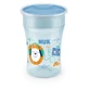 NUK Magic Cup Trainingsbeker met rand & deksel 8m+ 230ml In verschillende kleuren - Blauw