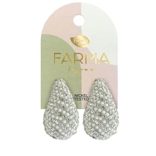 ORION Farma Bijoux Hypoallergene Oorbellen Druppels Met Kristallen & Bergkristallen
