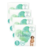 PAMPERS Harmonie Diaper with Sticker No5 11kg-16kg 96 pieces (4 Packs of 24 pieces)