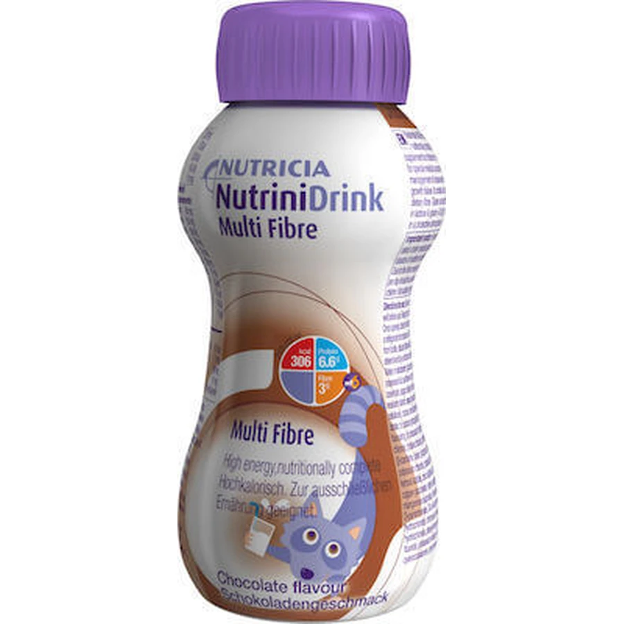NUTRICIA Nutrini Drink Multi Fibre Nutritional Supplement for Children Over 1 Year - Chocolate 200ml
