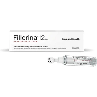 FILLERINA 12HA verdichtende filler graad 5 gel voor volumevergroting van de lippen & opvullen van perimetrische rimpels 7ml