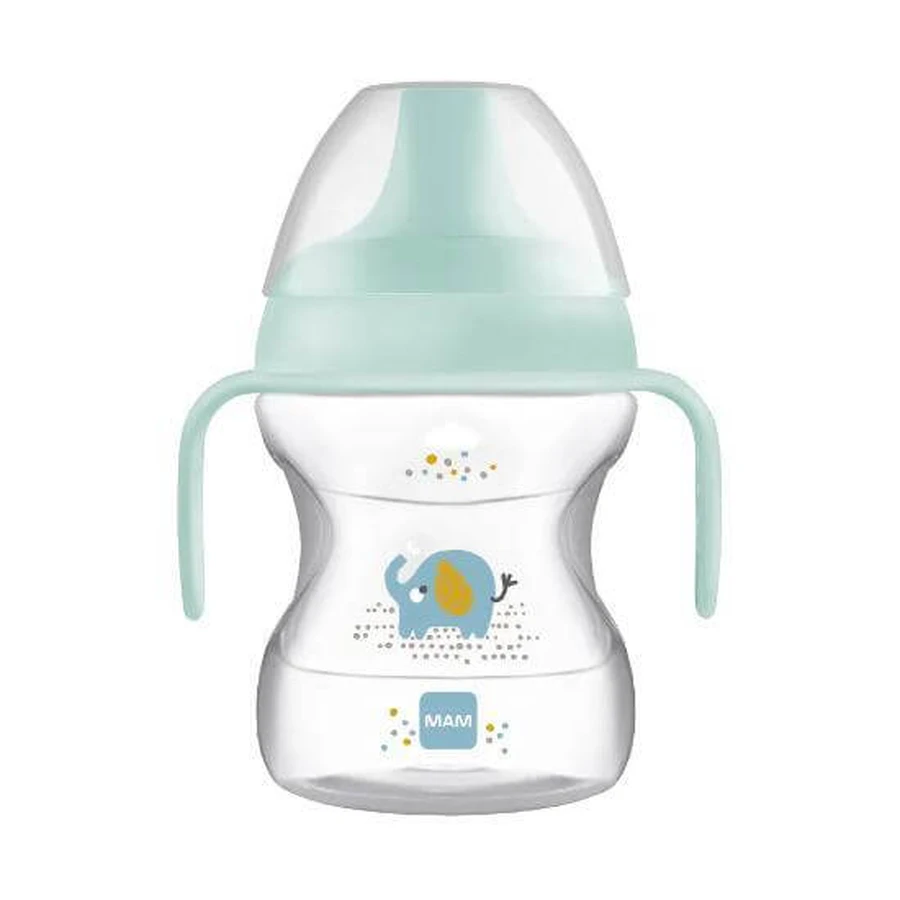 MAM Learn To Drink Cup Wild Animals 6+ Months Blue 190ml