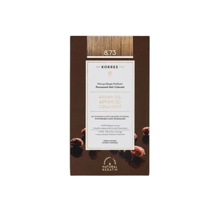 KORRES Arganolie Advanced Kleurstof Haarkleur 8.73 Golden Caramel