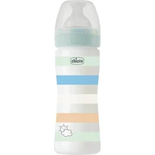 CHICCO Plastic Bottle Well Being Anti Colic Bottle With Silicone Nipple For 2+ Months 250ml