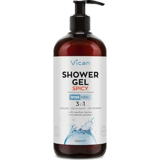 WISE Men Gel de Ducha Gel de ducha especiado para hombre con fragancia de cardamomo y naranja amarga 500ml