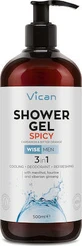 WISE Men Gel de Ducha Gel de ducha especiado para hombre con fragancia de cardamomo y naranja amarga 500ml