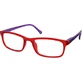 EYELEAD Lese-/Sehbrille mit violett-rotem, rotem, rotem Brillengestell E215 +1.75