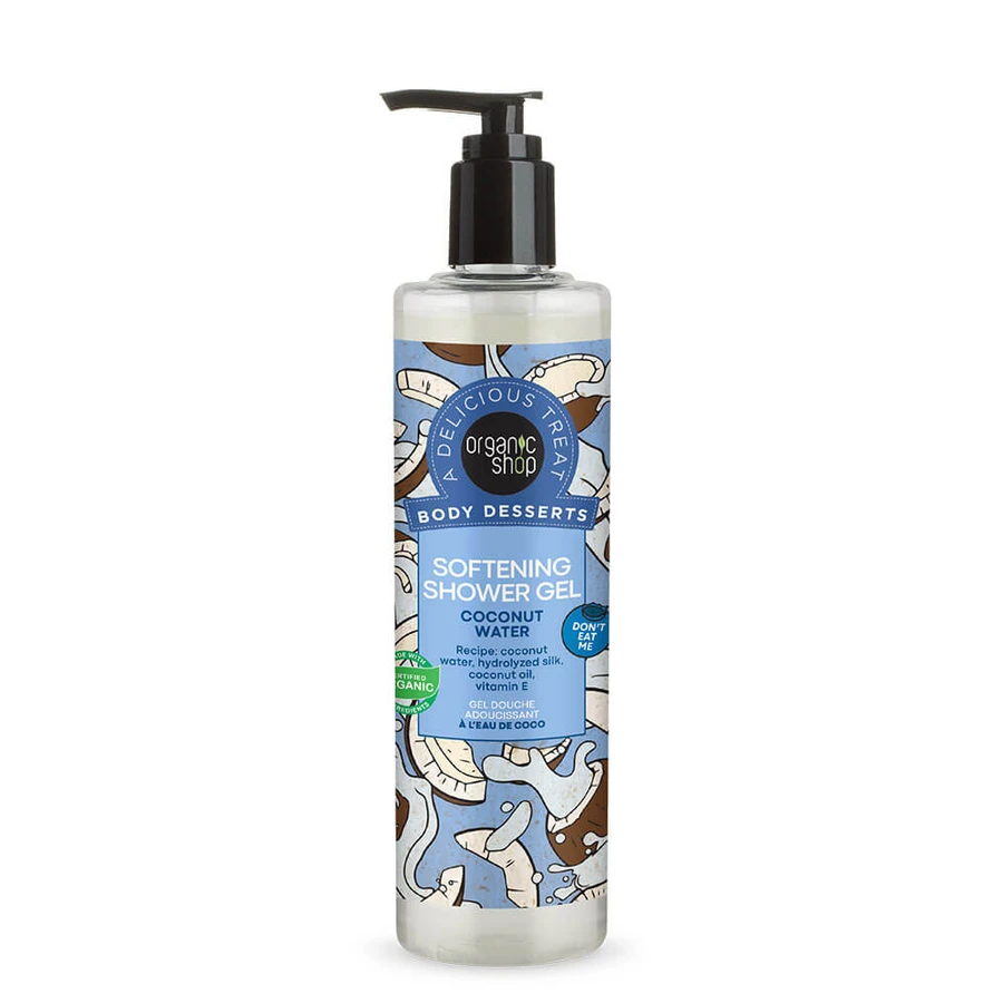 NATURA SIBERICA Bioladen Körperdesserts Kokosnusswasser, Sanftes Duschgel, 280 ml