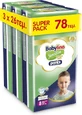 BABYLINO Broekje Katoen Zacht No8 Voor 20+kg (3 Verpakkingen van 26 stuks) 78 stuks