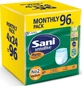 SANI Pants Sensitive Elastic Underwear No2 Medium 96 Pieces (4x24) Monthly Pack