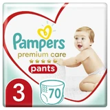 PAMPERS Premium Care Pants Diapers-Braces No 3 (6-11kg) 70 Pieces JUMBO+