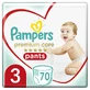 PAMPERS Premium Care Pañales-Bragas No 3 (6-11kg) 70 Piezas JUMBO+