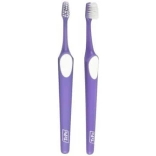 TEPE Supreme Soft Soft Toothbrush with Small Head in Various Colors - Purple-White