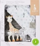 SOPHIE LA GIRAFE Set Sophie & Cuddle & Cradle Blanket Velvet Grey 73x91cm