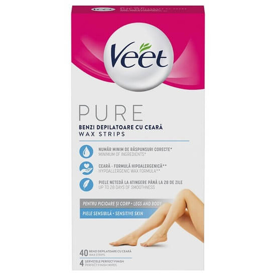 Comprar Bandas de cera fría para depilación, 40 unidades, Veet Bandas de cera fría para depilación, 40 unidades, Veet