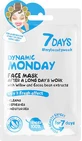 7DAYS Dynamic Monday Sheet Mask Gezichtsmasker met Wilg & Cacao, 28g