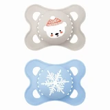 MAM Silicone Soother Original Winter Limited Edition For 2-6 months - Teddy Bear / Snowflake