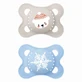 Sucette en silicone MAM Original Winter Limited Edition Pour 2-6 mois - Ours en peluche / Flocon de neige