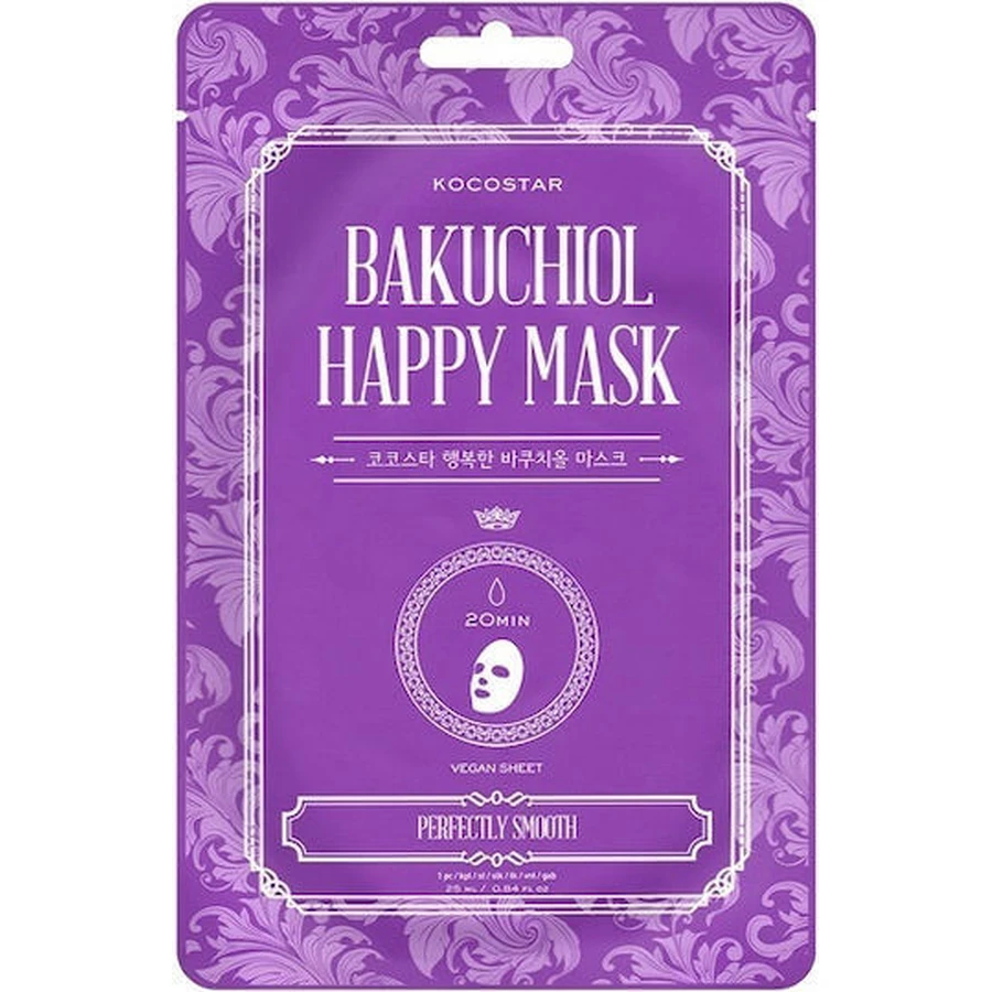 KOCOSTAR Bakuchiol Happy Mask Face Mask With Bakuchiol For Renewed & Smooth Skin 1 piece