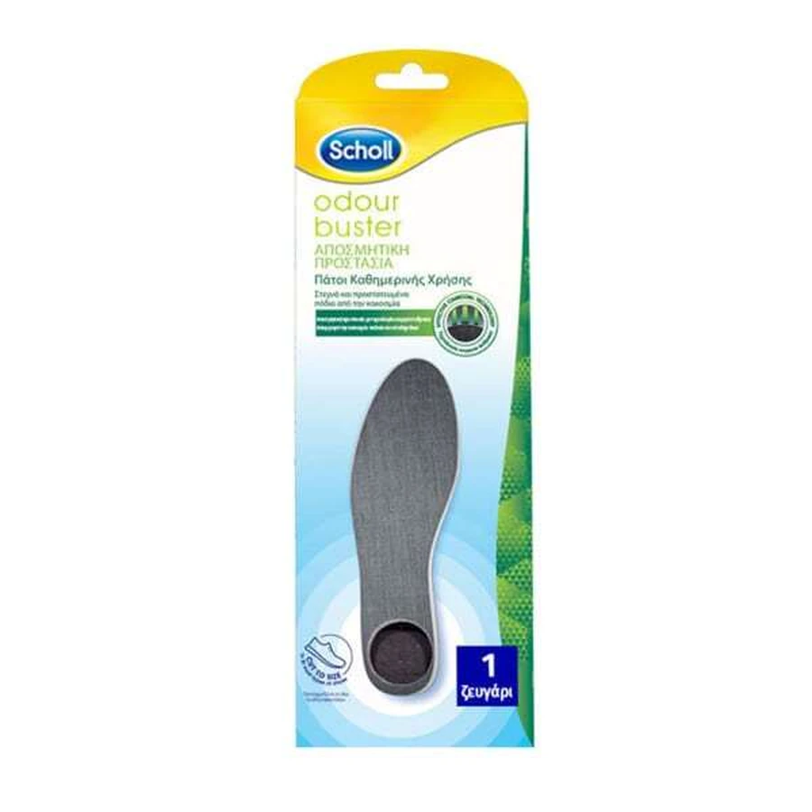 SCHOLL Odour Buster Anatomical Pads with Deodorant Protection, 1 Pair