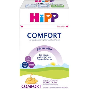 HIPP Confort Lait spécial dès la naissance, contre les gaz, les coliques et la constipation 600gr
