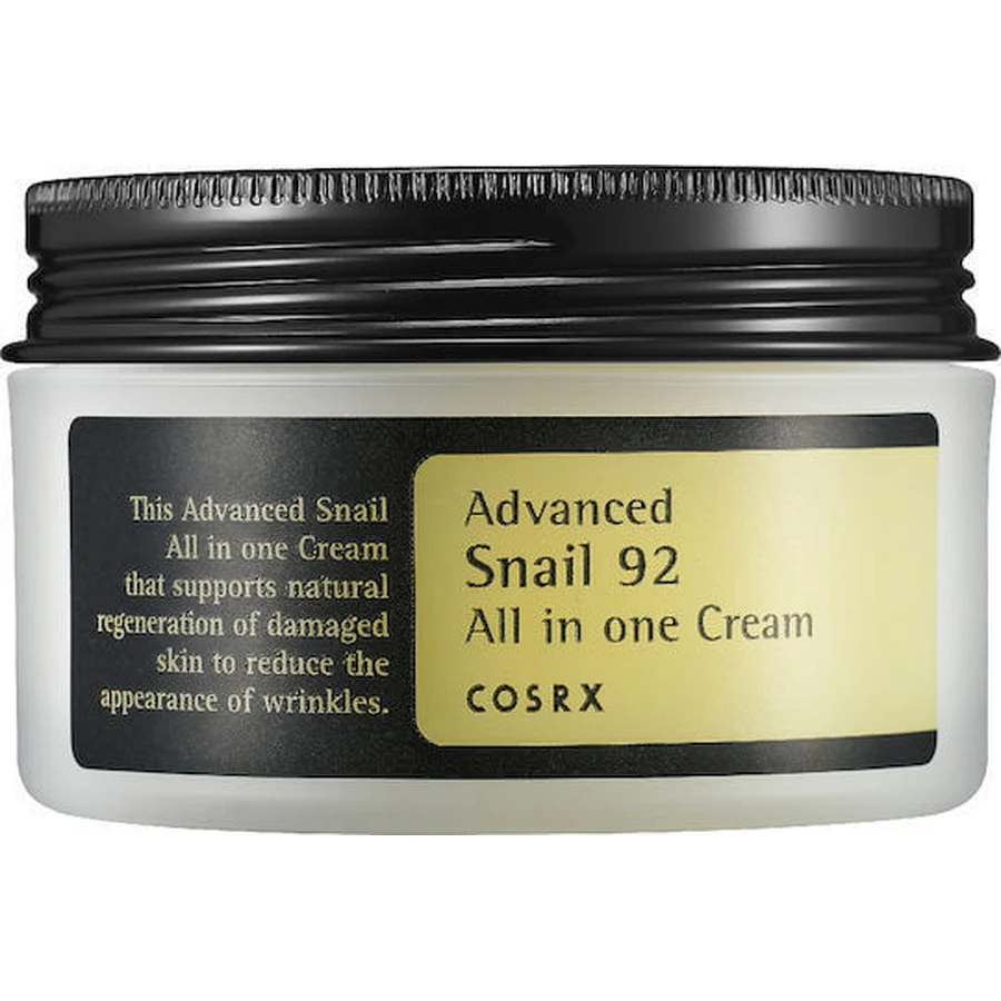COSRX Advanced Snail 92 Crema Facial 24 horas Todo en Uno para Hidratación y Regeneración con Secreción de Caracol 100ml