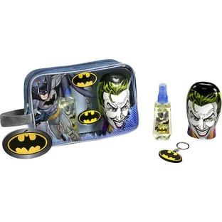 LORENAY Coffret Eau de Toilette Enfant Batman & Joker 90ml avec Gel Douche 300ml et Porte Clé