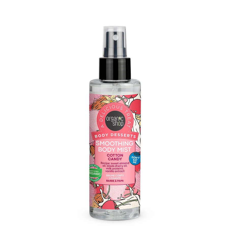 NATURA SIBERICA Organic Shop Body Desserts Cotton Candy, Beruhigender Körpernebel, 200 ml