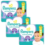 PAMPERS Active Baby No7 For 15+ kg (3 Packs of 40 pieces) 120 pieces