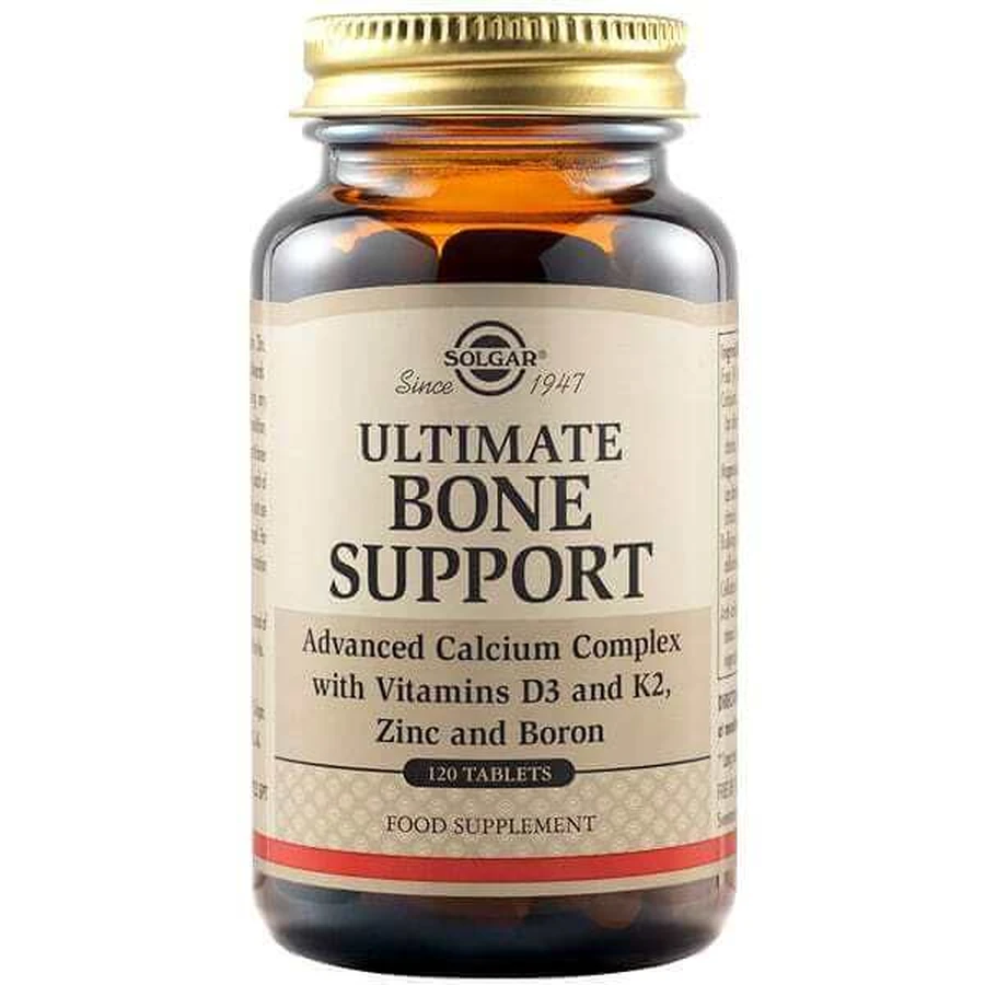 SOLGAR Ultimate Bone Support Complex Supplement für starke Knochen 120 Tabletten