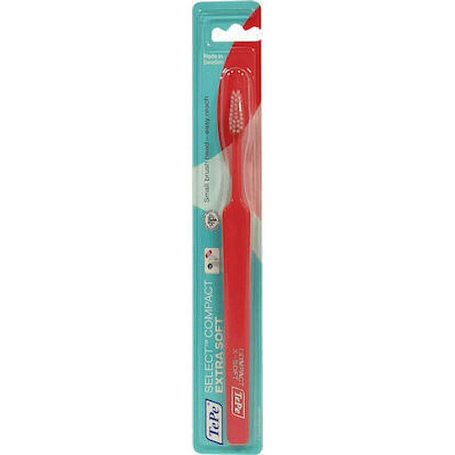 TEPE Toothbrush Select Compact Extra Soft in various colours - Red