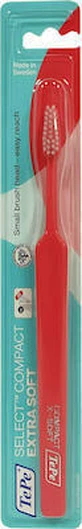TEPE Toothbrush Select Compact Extra Soft in various colours - Red