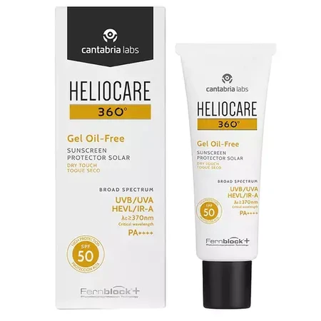 Heliocare 360 Dry Texture zonbeschermingsgel met SPF 50, 50 ml, Cantabria Labs