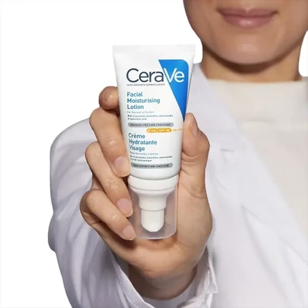 Crema hidratante para piel normal-seca con SPF 50, 52 ml, CeraVe