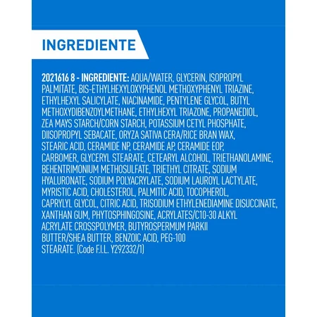 Crema hidratante para piel normal-seca con SPF 50, 52 ml, CeraVe
