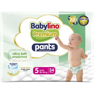 BABYLINO Culotte Premium Soft No 5 Pour 10-16kg 34 Pièces