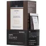 KORRES Arganolie Advanced Colorant Haarkleuringsset Ammoniakvrij 1.0 Zwart & Geschenkmasker Arganolie 50ml