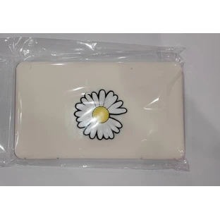 ROYALTY Face Mask Case White Daisy