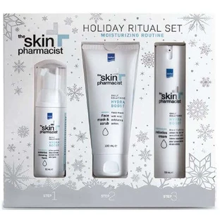 SKIN PHARMACIST Kit de Navidad Hydra Boost con Mascarilla Exfoliante Hydra Boost, 100ml, Espuma Limpiadora Probiótica, 50ml y Crema Hidratante Probiótica, 50ml