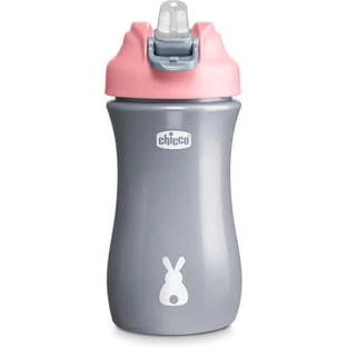 CHICCO Kids Pop Up Kids Cup à partir de 2 ans en rose 350ml [06920-10]