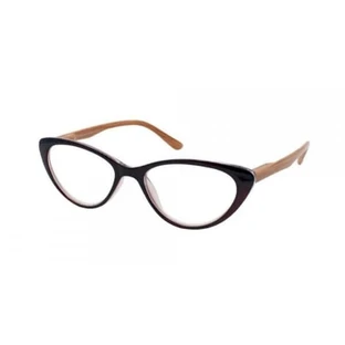 EYELEAD Presbyopie - Leesbril met houten arm, Bordeaux Vlindervorm E206 +2,25