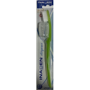 INADEN Elegance Medium Toothbrush Medium Toothbrush For Deep Cleaning With Ergonomic Shape In Various Colors - Green