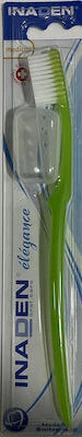 INADEN Elegance Medium Toothbrush Medium Toothbrush For Deep Cleaning With Ergonomic Shape In Various Colors - Green