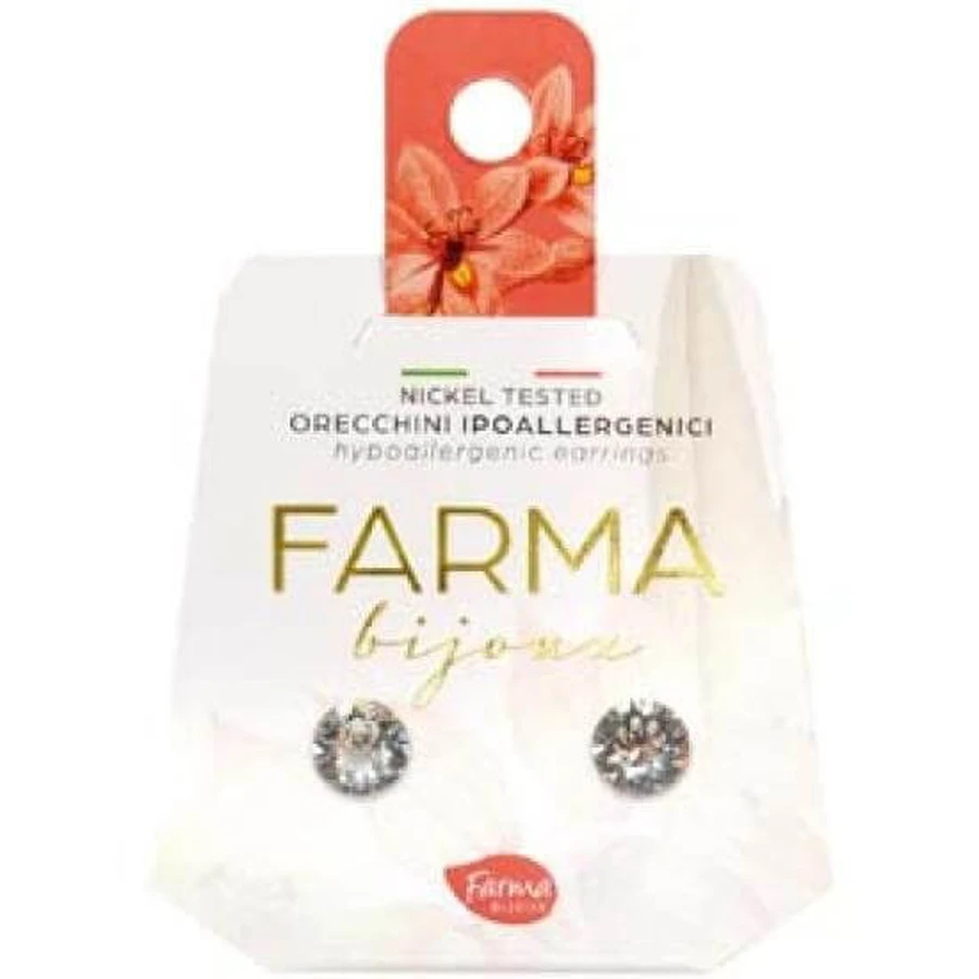 ORION Farma Bijoux Pendientes hipoalergénicos con strass