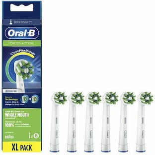 ORAL B Cross Action CleanMaximizer XL Pack Ersatzköpfe für elektrische Zahnbürste 6 Stück