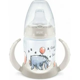 Biberon d'apprentissage NUK First Choice Disney Winnie l'ourson avec indicateur de température pour 6-18 mois 150ml 10.743.945 - Blanc