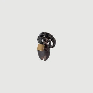 Lock My Cock Jaula De Castidad De Plástico Con Candado - Negra